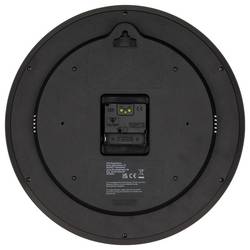 TFA Dostmann 60.3554.10 DCF nástěnné hodiny 50 mm x 320 mm , antracitová, tiché hodiny (bez tikání)