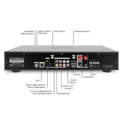 Imperial DABMAN i560 CD stereo přijímač 2x30 W černá CD přehrávač, DAB+, Bluetooth®, USB, WLAN
