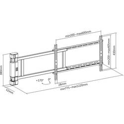 My Wall HP 29-1 L TV držák na zeď 81,3 cm (32) - 190,5 cm (75) nakláněcí