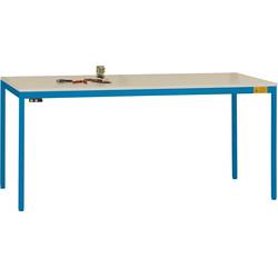 Manuflex LD1116.5007 ESD pracovní stůl UNIDESK s plastové desky, briliantově modrá RAL 5007, Šxhxv = 2000 x 800 x 723-733 mm brilantní modrá (RAL 5007)