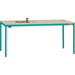 Manuflex LD1908.5021 ESD pracovní stůl UNIDESK s Melaminplatte, vodní modrá RAL 5021, Šxhxv = 1200 x 800 x 720-730 mm vodní modrá
