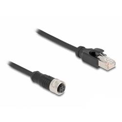 Delock 60072 RJ45 / M 12 Síťový adaptér Kabel S/FTP 0.50 m černá stíněný 1 ks