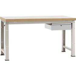 Manuflex WP5407.9006 pracovní stůl (š x v x h) 1500 x 800 x 700 mm hliníkově stříbrná