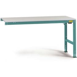 Manuflex LU6093.5021 ESD pracovní stůl Univerzální standardní Přístavný stůl s kaučuk, Šxhxv = 1750 x 1000 x 760-870 mm vodní modrá