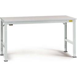 Manuflex LU4143.7035 ESD ESD pracovní stůl Univerzální standardní základní stůl s kaučuk, Šxhxv = 2500 x 800 x 760-870 mm šedobílá (RAL 7035)