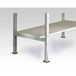 Manuflex LZ3675 ESD Mezi jednotlivými Melamin světle šedá vodivý svodový odpor podle EN100015 1250 x 500x25mm, s odporem pro univerzální 1250 x 800 mm světle