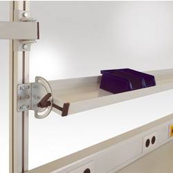 Manuflex LZ8314.7035 Naklápěcí odkládací konzole 1750x500mm (1629x495) pro hliníková konstrukce RAL7035 světle šedá vodivý světle šedá