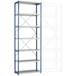 Manuflex RP1619.5007 základní modul regálu oddělení , (š x v x h) 97 x 3 x 50 cm, ocel, kovová podlaha, briliantově modrá