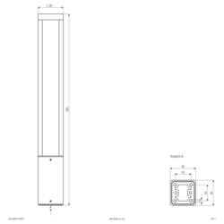 EVN WLQ65071502H WLQ65071502H venkovní stojací LED lampa LED 7 W antracitová