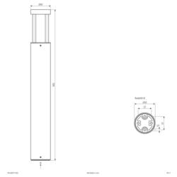 EVN WLK65071502 WLK65071502 venkovní stojací LED lampa LED 7 W antracitová