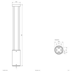EVN WLK65071502H WLK65071502H venkovní stojací LED lampa LED 7 W antracitová