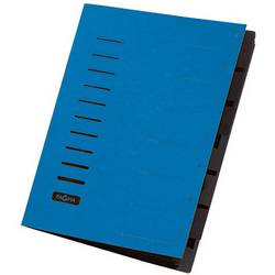 PAGNA Pagna 40058-02, Blau, Porträt, A4, 245 mm, 320 mm 1554277 organizační desky modrá DIN A4 karton prešpán Počet přihrádek: 7