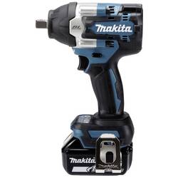 Makita DTW701RTJ, DTW701RTJ aku rázový utahovák, 700 Nm, 18 V, 5 Ah, Li-Ion, vč. 2x aku, vč. nabíječky, kufřík