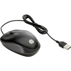 HP optická myš, přenos USB, 3 tlačítko, 1000 dpi, černá, šedá