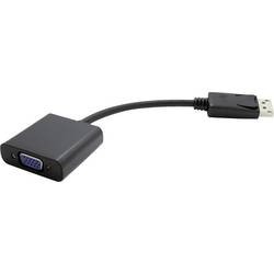 Value DisplayPort / VGA kabelový adaptér Konektor DisplayPort, VGA pólové zásuvka 0.15 m černá 12.99.3135 Aktivní se zesílením signálu Kabel DisplayPort