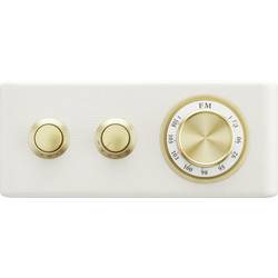 Sangean RA-101 A500524 Akumulátorové rádio, FM, Bluetooth, AUX, s akumulátorem, Ivory , zlatá