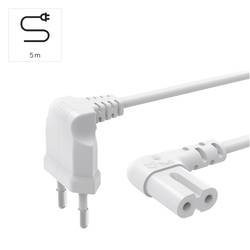 Hama 00223285 napájecí síťový kabel bílá 5 m