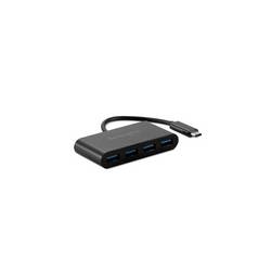 Kensington K33616WW USB Hub 4 porty USB-A USB 3.1 Gen2 10 GBit/s s konektorem USB C černá K33616WW