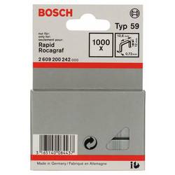 Sponky do sponkovačky z tenkého drátu, typ 59 - 10,6 x 0,72 x 12 mm 1000 ks Bosch Accessories 2609200242 Rozměry (d x š) 12 mm x 10.6 mm