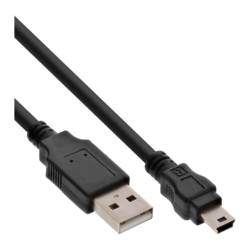 inLine USB kabel USB 2.0 USB Mini-B zástrčka 2 m černá 33107