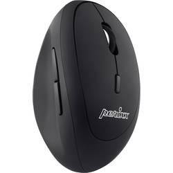 Perixx Perimice-719 optická ergonomická myš, přenos bezdrátový, 6 tlačítko, 1600 dpi, černá