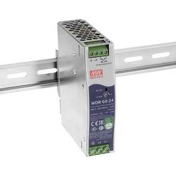 MEAN WELL WDR-60-24 síťový zdroj na DIN lištu 24 V/DC 2.5 A 60 W Počet výstupů:1 x Obsah 1 ks