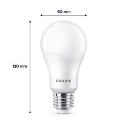 Philips LED 9290023069 LED Energetická třída (EEK2021) E (A - G) E27 klasická žárovka 13 W = 100 W neutrální bílá (Ø x v) 60 mm x 120 mm 6 ks