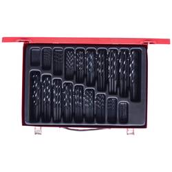 KS Tools 330.1640 HSS-R sada spirálových vrtáku do kovu 1 mm, 1.5 mm, 2 mm, 2.5 mm, 3 mm, 3.5 mm, 4 mm, 4.5 mm, 5 mm, 5.5 mm, 6 mm, 6.5 mm, 7 mm, 7.5 mm, 8 mm,