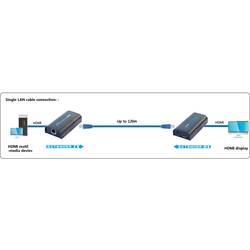 TECHly IDATA-EXTIP-373 HDMI™ extender (prodloužení) přes síťový kabel RJ45 120 m