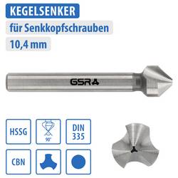 GSR B04042104 záhlubník 10.4 mm HSS broušený válcová stopka 1 ks