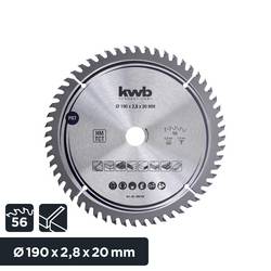 kwb 586768 tvrdokovový pilový kotouč 190 x 20 mm 1 ks