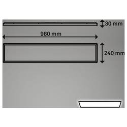 Briloner TAVA 7519415 LED panel 36 W neutrální bílá černá