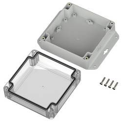 TRU COMPONENTS 6U07121206639 TC-13865324 Průmyslová skříň 151.4 x 121.4 x 60 polykarbonát světle šedá, transparentní 1 ks