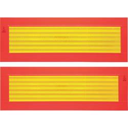 IWH ECE 70 097607 Warning stripe oranžová (fluorescenční), žlutá reflexní 1 ks (d x š) 565 mm x 195 mm