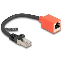 Delock 88197 RJ45 síťové kabely, propojovací kabely CAT 6A S/FTP 0.20 m černá, červená stíněný 1 ks