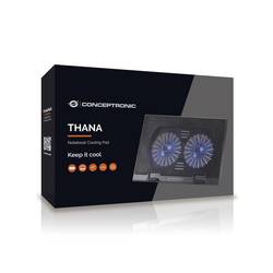 Conceptronic THANA02B chladicí podložka pod notebook nastavitelná výška