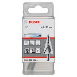 Bosch Accessories 2608597521 Bosch Power Tools HSS stupňovitý vrták Celková délka 93.5 mm kuželový záhlubník 3 břitý 1 ks