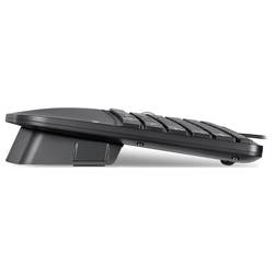 Perixx Ergonomisch bezdrátový sada klávesnice a myše ergonomická německá, QWERTZ černá