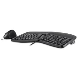 Perixx Ergonomisch bezdrátový sada klávesnice a myše ergonomická německá, QWERTZ černá