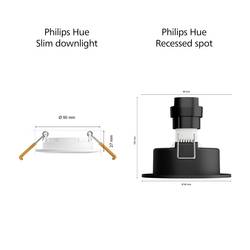 Philips Hue Hue vestavný světlo 929003712101 Hue WCA Slim 8.3 W RGBWW