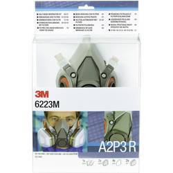 3M 6223M ochranná maska poloobličejová, sada A2P3 R Velikost XS-XXL: uni EN 140, EN 14387, EN 143 DIN 140, DIN 14387, DIN 143