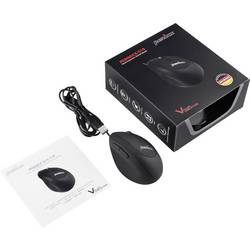 Perixx Perimice-519 ergonomická myš USB optická černá 6 tlačítko 1600 dpi ergonomická