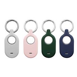 4Smarts 4smarts Silicone Case Set f. SmartTag2 4 AirTag ochranný kryt modrá, zelená, růžová, bílá