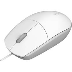Rapoo N100 myš, přenos kabelový, 3 tlačítko, 1600 dpi, bílá