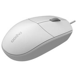 Rapoo N100 myš, přenos kabelový, 3 tlačítko, 1600 dpi, bílá