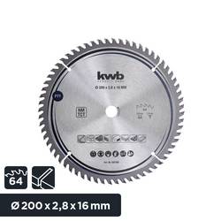 kwb 587168 tvrdokovový pilový kotouč 200 x 16 mm 1 ks