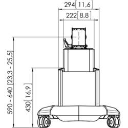 Vogels PFT 2515 TV kolečkový vozík 81,3 cm (32) - 165,1 cm (65)
