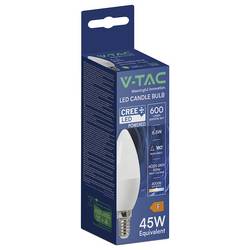 V-TAC 2111216 LED Energetická třída (EEK2021) F (A - G) E14 svíčkový tvar 6.5 W = 45 W přírodní bílá 1 ks