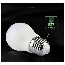 V-TAC 21867-6 LED Energetická třída (EEK2021) F (A - G) E27 kulatý tvar 6.5 W = 45 W přírodní bílá 1 ks