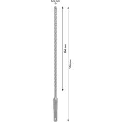 Bosch Accessories 2608836609 2608836609 wolfram-karbid příklepový vrták 5.5 mm Celková délka 260 mm SDS plus 1 ks